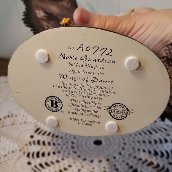 Bradford Exchange "Noble Guardian" from Wings of Power Collection Eagle Statue - Picture 6 of 6